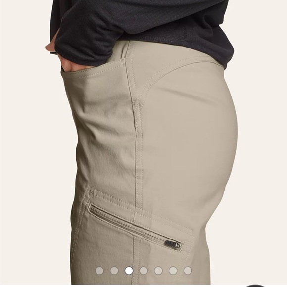 Eddie Bauer Tan Outdoor Pants First Ascent Hiking GORPcore Activewear Cargo - Picture 11 of 16